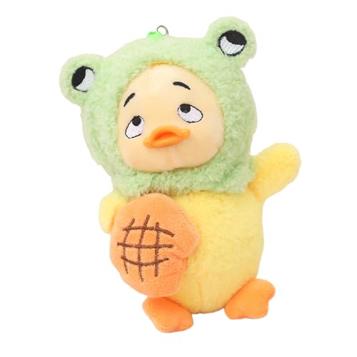 Zkydhbd Plüsch Duck Anhänger Carkey Hanging Ornament Schöne Entenschule Anhänger 14cm Tierschlüsselrucksack Dekors Kindergeschenke Entenschlüsselkette von Zkydhbd