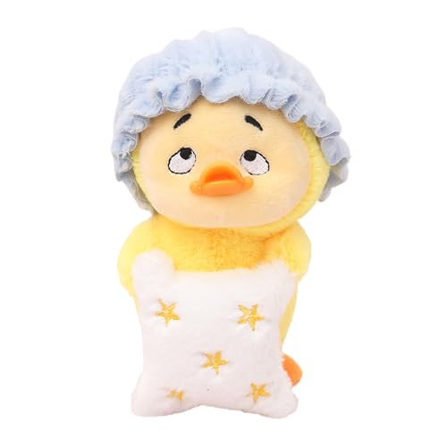 Zkydhbd Plüsch Duck Anhänger Carkey Hanging Ornament Schöne Entenschule Anhänger 14cm Tierschlüsselrucksack Dekors Kindergeschenke Entenschlüsselkette von Zkydhbd