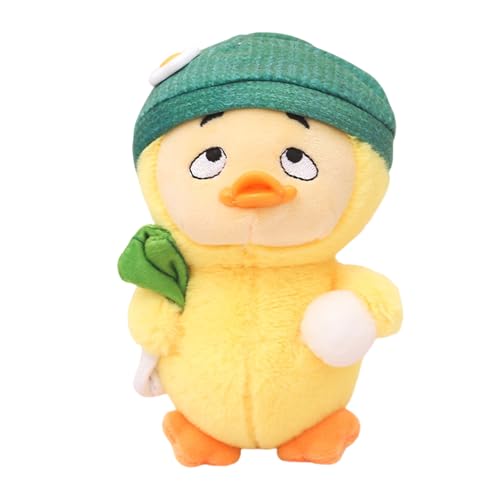 Zkydhbd Plüsch Duck Anhänger Carkey Hanging Ornament Schöne Entenschule Anhänger 14cm Tierschlüsselrucksack Dekors Kindergeschenke Entenschlüsselkette von Zkydhbd