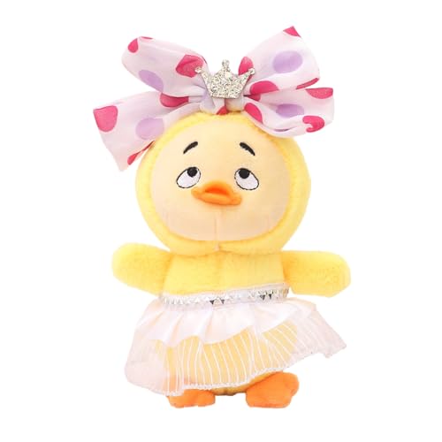 Zkydhbd Plüsch Duck Anhänger Carkey Hanging Ornament Schöne Entenschule Anhänger 14cm Tierschlüsselrucksack Dekors Kindergeschenke Entenschlüsselkette von Zkydhbd
