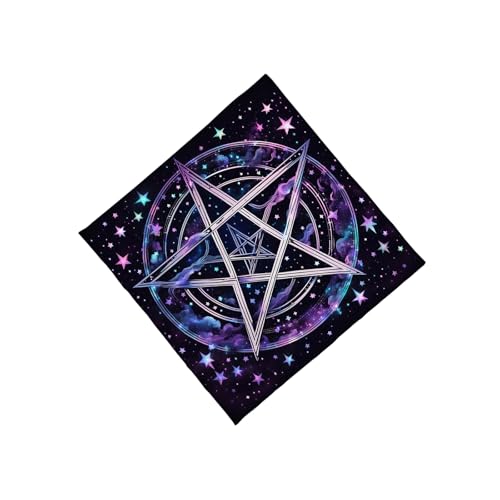 Zkydhbd Tarots Tischdecke Altäre Stoffstern Kreise Astrologie Tischdecke Gotteskarten Karten Wandteppich Wanddekoration Stern Kreis Muster Tarots Karte Spirituelle Decktuch von Zkydhbd