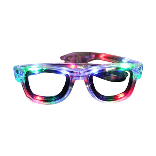 Zkydhbd Weihnachtsfeier Brille 2024 Brillen Glitzer Rahmen Party Requisiten Dekoration Weihnachtsfeier Fotokabine Requisiten Brille Weihnachtslicht Wiederverwendbares Brillen Weihnachtsfeier Vorräte von Zkydhbd