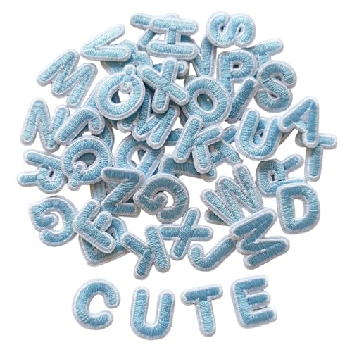Zlettery 52 Stück Aufbügler Buchstaben Patches 1,8 cm, 2 Sets von 26 bestickten Alphabet A-Z Patches für Kleidung, Jacken, Hüte, Rucksäcke, Jeans, Hellblau Zlettery 52 Stück Aufbügler Buchstaben Patches 1,8 cm, 2 Sets von 26 bestickten Alphabet A-Z Patches für Kleidung, Jacken, Hüte, Rucksäcke, Jeans, Hellblau von Zlettery