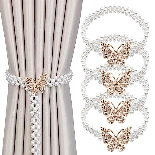 Vorhang Raffhalter,Zliger 4 Stück Perle Vorhang Raffhalter Perlen Vorhang Raffhalter Perlen Gardinenspangen Raffhalter für Vorhänge Ohne Bohren Gardinen Binder für Zuhause, Büro, Fenster Dekorativ Vorhang Raffhalter,Zliger 4 Stück Perle Vorhang Raffhalter Perlen Vorhang Raffhalter Perlen Gardinenspangen Raffhalter für Vorhänge Ohne Bohren Gardinen Binder für Zuhause, Büro, Fenster Dekorativ von Zliger
