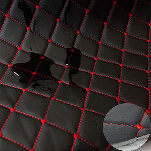 Zlovne Hochwertiges Kunstleder Polsterstoff,3mm Dicke Schwamm Füllung Lederoptik,Auto-Fußmatte, Hintergrund Wand-/Türdekoration,140 cm Breite,Meterware Möbelstoff (Black) von Zlovne