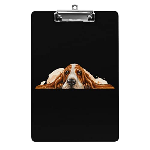 Acryl-Klemmbrett für Hunderassen, Basset Hound, tragbares Klemmbrett mit niedrigem Profil, Metall-Klemmbrett für Zuhause und Büro Acryl-Klemmbrett für Hunderassen, Basset Hound, tragbares Klemmbrett mit niedrigem Profil, Metall-Klemmbrett für Zuhause und Büro von Zltegako
