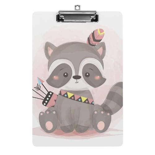 Aquarell-Klemmbrett mit Waschbär-Design, Standard-A4, Briefgröße, Klemmbretter für Schule, Büro, Restaurants Aquarell-Klemmbrett mit Waschbär-Design, Standard-A4, Briefgröße, Klemmbretter für Schule, Büro, Restaurants von Zltegako