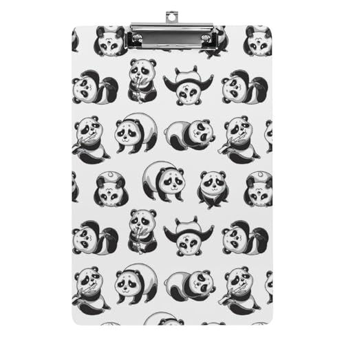 Cartoon Pandas Lustiges Klemmbrett mit starkem Metallclip A4 Briefgröße Acryl Klemmbrett mit Loch zum Aufhängen Cartoon Pandas Lustiges Klemmbrett mit starkem Metallclip A4 Briefgröße Acryl Klemmbrett mit Loch zum Aufhängen von Zltegako
