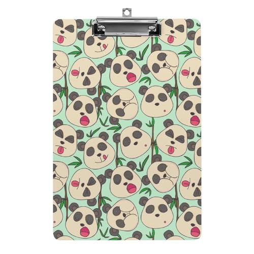 Cheerful Muzzles Pandas Lustiges Klemmbrett mit starkem Metallclip A4 Briefgröße Acryl Klemmbrett mit Loch zum Aufhängen Cheerful Muzzles Pandas Lustiges Klemmbrett mit starkem Metallclip A4 Briefgröße Acryl Klemmbrett mit Loch zum Aufhängen von Zltegako