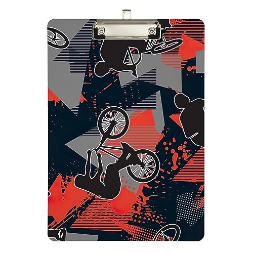 Grunge Fahrrad Druck Acryl Klemmbrett Acryl Klemmbrett für Studenten A4 Briefgröße 12,5 x 9 Zoll Silber Clip Grunge Fahrrad Druck Acryl Klemmbrett Acryl Klemmbrett für Studenten A4 Briefgröße 12,5 x 9 Zoll Silber Clip von Zltegako