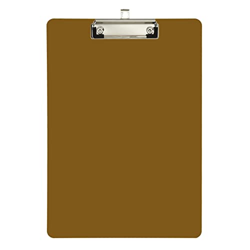 Khaki Klemmbretter, Acryl-Klemmbrett für Kinder, A4 Briefgröße 31,8 x 22,9 cm, silberfarbener Clip von Zltegako