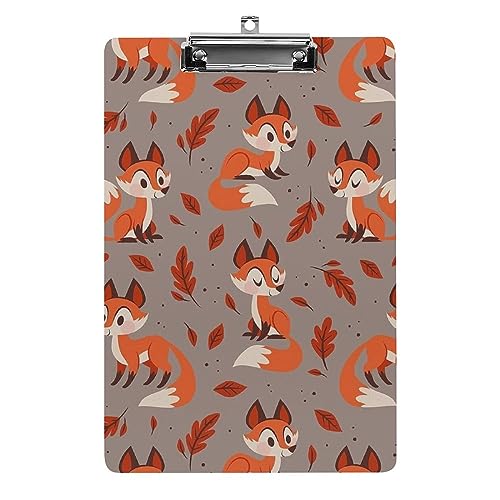 Klemmbrett A4, Cartoon Fuchs Klemmbrett, Acryl-Klemmbretter für Büro, Schule Klemmbrett A4, Cartoon Fuchs Klemmbrett, Acryl-Klemmbretter für Büro, Schule von Zltegako