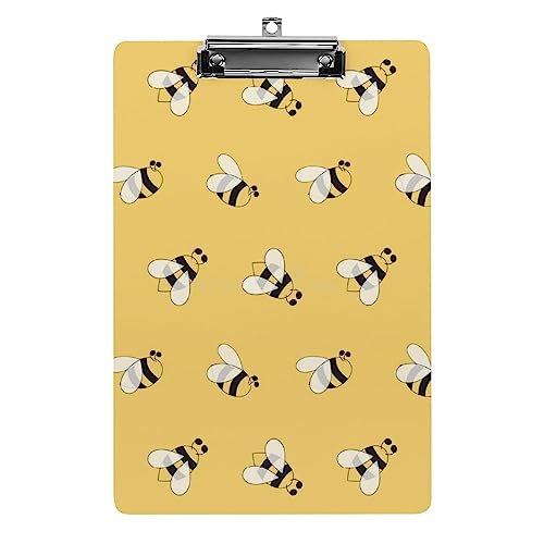 Klemmbrett A4, niedliches Bienenklemmbrett, Acryl-Klemmbretter für Büro, Schule Klemmbrett A4, niedliches Bienenklemmbrett, Acryl-Klemmbretter für Büro, Schule von Zltegako