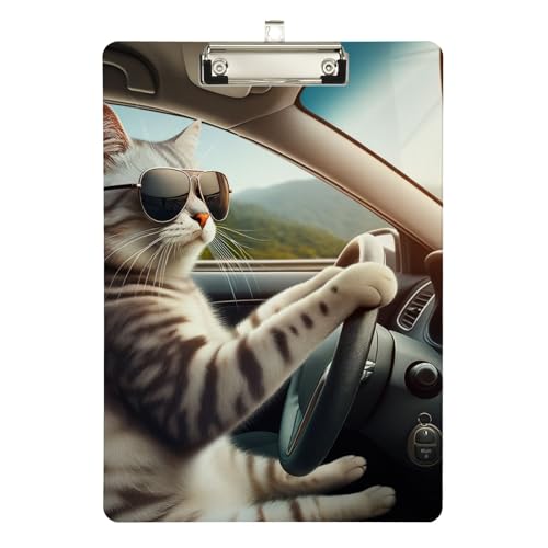 Lustige Katzenklemmbretter, flache Klemmbretter für Lehrer, A4, Briefgröße 31,8 x 22,9 cm, silberfarbener Clip Lustige Katzenklemmbretter, flache Klemmbretter für Lehrer, A4, Briefgröße 31,8 x 22,9 cm, silberfarbener Clip von Zltegako