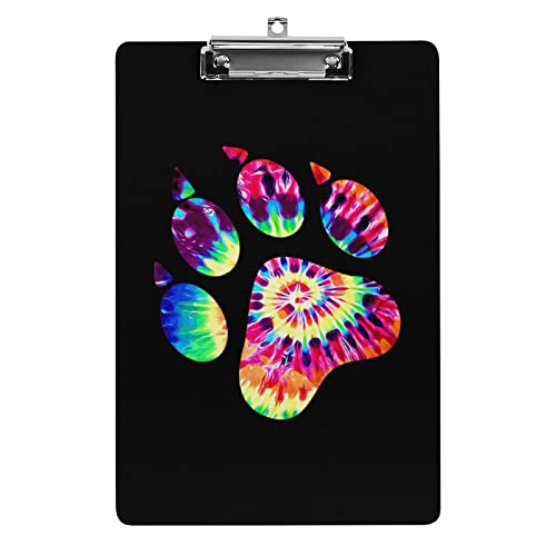 Lustiges Klemmbrett mit Tierpfotenabdruck, mit starkem Metallclip, A4, Acryl-Klemmbrett mit Loch zum Aufhängen Lustiges Klemmbrett mit Tierpfotenabdruck, mit starkem Metallclip, A4, Acryl-Klemmbrett mit Loch zum Aufhängen von Zltegako