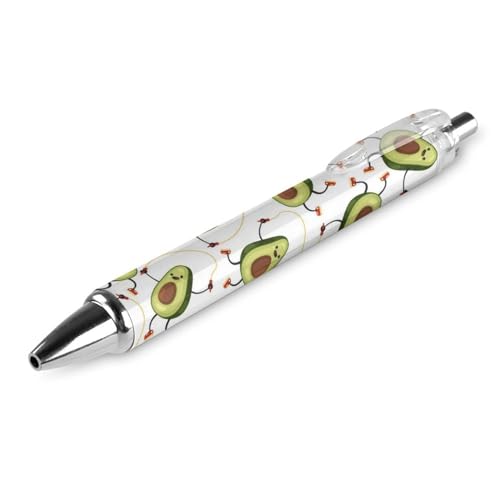 Niedlicher einziehbarer Kugelschreiber, weiße Avocado, süße Frucht-Übung, extra fein, 0,5 mm, schwarze Tinte, nachfüllbar, ultra-glattes Schreiben, Tintenroller für Damen, Herren, Teenager, Kinder Niedlicher einziehbarer Kugelschreiber, weiße Avocado, süße Frucht-Übung, extra fein, 0,5 mm, schwarze Tinte, nachfüllbar, ultra-glattes Schreiben, Tintenroller für Damen, Herren, Teenager, Kinder von Zltegako
