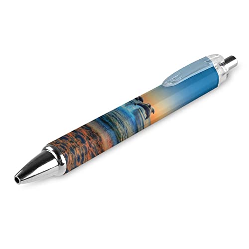 Zltegako Delfine Jumping in The Blue Sea Kugelschreiber, einziehbar, blaue Tinte, Bürostifte, Business-Geschenk-Stifte von Zltegako