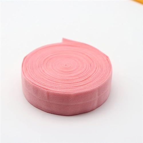 Gummiband, 2 cm, 5 m, Farbkanten-Elastizitäts-Gummiband, Heim-Spitzendekoration, Nähen, Gürtel, Kleidungszubehör, elastische Bänder (Farbe: 4) (Color : Pink) von ZlyxLzq
