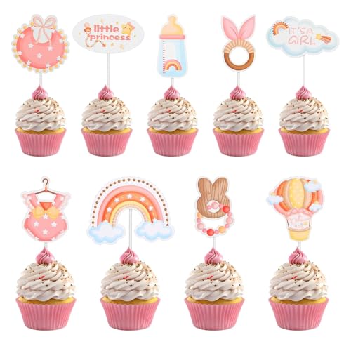 18 Stück Babyparty Tortendeko, Babyparty Tortendeko Taufe Tortendeko Baby,Gender Reveal Cupcke Toppers für Babyshowerparty,Babyparty Deko Mädchen für Taufe Baby Shower 18 Stück Babyparty Tortendeko, Babyparty Tortendeko Taufe Tortendeko Baby,Gender Reveal Cupcke Toppers für Babyshowerparty,Babyparty Deko Mädchen für Taufe Baby Shower von ZmdecQna