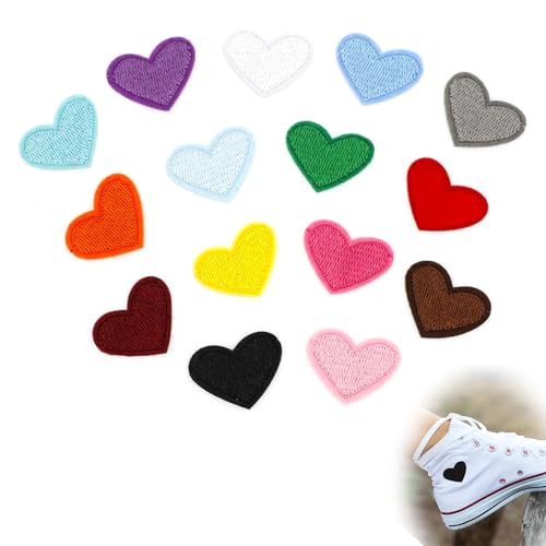 22 Stück Farbig Herzförmiger Bügelflicken, Herz Flicken zum Aufbügeln Kinder, Patches zum Aufbügeln für Hut Jacke Jeans Rucksäcke DIY Dekoration 22 Stück Farbig Herzförmiger Bügelflicken, Herz Flicken zum Aufbügeln Kinder, Patches zum Aufbügeln für Hut Jacke Jeans Rucksäcke DIY Dekoration von ZmdecQna
