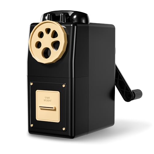 ZMOL Manual Hand Crank Pencil Sharpener for Color Pencil 6 Sizes for 6-12mm Colored Pencils 5 Adjustable Tip Settings Large Shavings Box Home/Office/School ZMOL Manual Hand Crank Pencil Sharpener for Color Pencil 6 Sizes for 6-12mm Colored Pencils 5 Adjustable Tip Settings Large Shavings Box Home/Office/School von Zmol