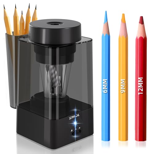 Zmol Full Automatic Electric Pencil Sharpener for Colored Pencils,Auto in & Out, Rechargeable Hands-Free,Heavy Duty Pencil Sharpeners for Classroom, 6-12mm Jumbo Pencils,Home,School,Office Zmol Full Automatic Electric Pencil Sharpener for Colored Pencils,Auto in & Out, Rechargeable Hands-Free,Heavy Duty Pencil Sharpeners for Classroom, 6-12mm Jumbo Pencils,Home,School,Office von Zmol