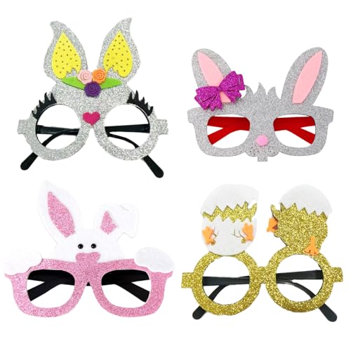 Zmupl 2 Stück Ostergläser für Kinder, Osterhasen-Zubehör, Osterdekorationen, Brillen, Neuheit, Kunststoff, Partybrille, Oster-Papier, Küken-Brille, Oster-Foto-Requisiten, Kostüm-Zubehör Zmupl 2 Stück Ostergläser für Kinder, Osterhasen-Zubehör, Osterdekorationen, Brillen, Neuheit, Kunststoff, Partybrille, Oster-Papier, Küken-Brille, Oster-Foto-Requisiten, Kostüm-Zubehör von Zmupl