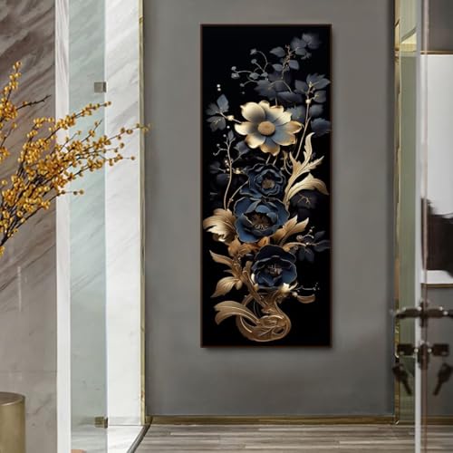 5D Diamond Painting Abstrakt Blume Diamond Painting Erwachsene/Kinder, DIY Diamond Art Diamant Painting Bilder, Kristall Strass Diamant Malerei Basteln für Home Wand Décor, 31.4x82.6 Inch/80x210 cm 5D Diamond Painting Abstrakt Blume Diamond Painting Erwachsene/Kinder, DIY Diamond Art Diamant Painting Bilder, Kristall Strass Diamant Malerei Basteln für Home Wand Décor, 31.4x82.6 Inch/80x210 cm von Znnegxiia