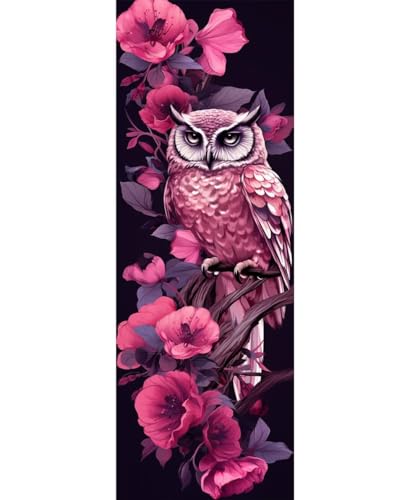 5D Diamond Painting Blume Eule Diamond Painting Erwachsene/Kinder, DIY Diamond Art Diamant Painting Bilder, Kristall Strass Diamant Malerei Basteln für Home Wand Décor, 39.3x106.2 Inch/100x270 cm von Znnegxiia