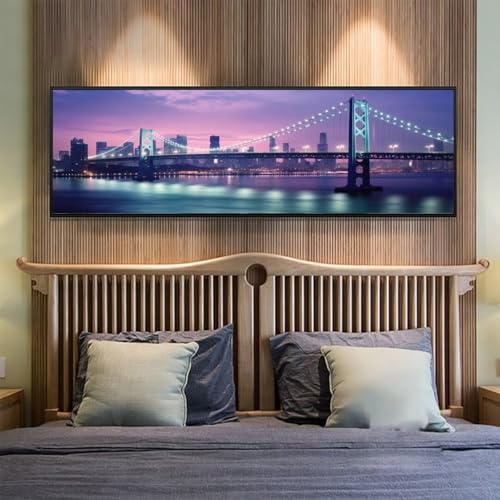 5D Diamond Painting Brücke Stadt Diamond Painting Erwachsene/Kinder, DIY Diamond Art Diamant Painting Bilder, Kristall Strass Diamant Malerei Basteln für Home Wand Décor, 31.4x82.6 Inch/80x210 cm 5D Diamond Painting Brücke Stadt Diamond Painting Erwachsene/Kinder, DIY Diamond Art Diamant Painting Bilder, Kristall Strass Diamant Malerei Basteln für Home Wand Décor, 31.4x82.6 Inch/80x210 cm von Znnegxiia
