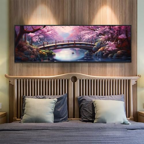 5D Diamond Painting China Landschaft Diamond Painting Erwachsene/Kinder, DIY Diamond Art Diamant Painting Bilder, Kristall Strass Diamant Malerei Basteln für Home Wand Décor, 31.4x82.6 Inch/80x210 cm von Znnegxiia