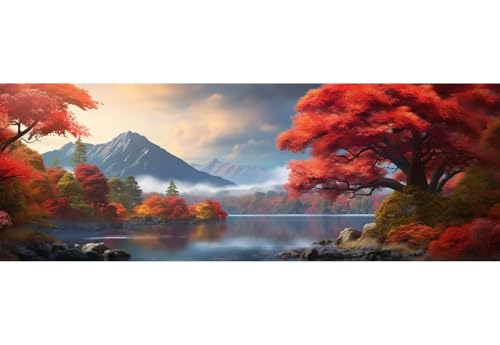 5D Diamond Painting China Landschaft Diamond Painting Erwachsene/Kinder, DIY Diamond Art Diamant Painting Bilder, Kristall Strass Diamant Malerei Basteln für Home Wand Décor, 35.4x94.4 Inch/90x240 cm von Znnegxiia
