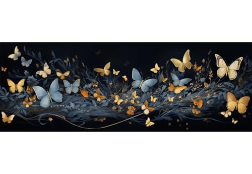 5D Diamond Painting Fantasie Schmetterling Diamond Painting Erwachsene/Kinder, DIY Diamond Art Diamant Painting Bilder, Strass Diamant Malerei Basteln für Home Wand Décor, 15.7x39.3 Inch/40x100 cm 5D Diamond Painting Fantasie Schmetterling Diamond Painting Erwachsene/Kinder, DIY Diamond Art Diamant Painting Bilder, Strass Diamant Malerei Basteln für Home Wand Décor, 15.7x39.3 Inch/40x100 cm von Znnegxiia
