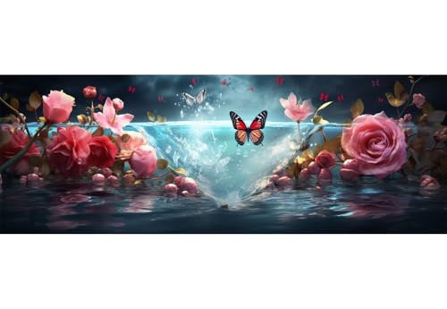 5D Diamond Painting Fluss Schmetterling Diamond Painting Erwachsene/Kinder, DIY Diamond Art Diamant Painting Bilder, Kristall Strass Diamant Malerei Basteln für Wand Décor 31.4x82.6 Inch/80x210 cm 5D Diamond Painting Fluss Schmetterling Diamond Painting Erwachsene/Kinder, DIY Diamond Art Diamant Painting Bilder, Kristall Strass Diamant Malerei Basteln für Wand Décor 31.4x82.6 Inch/80x210 cm von Znnegxiia