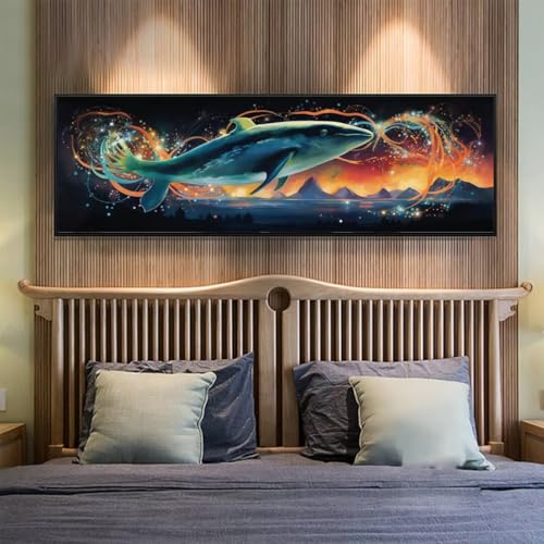 5D Diamond Painting Geheimnisvoll Wal Diamond Painting Erwachsene/Kinder, DIY Diamond Art Diamant Painting Bilder, Kristall Strass Diamant Malerei Basteln für Home Wand Décor, 31.4x82.6 Inch/80x210 cm 5D Diamond Painting Geheimnisvoll Wal Diamond Painting Erwachsene/Kinder, DIY Diamond Art Diamant Painting Bilder, Kristall Strass Diamant Malerei Basteln für Home Wand Décor, 31.4x82.6 Inch/80x210 cm von Znnegxiia