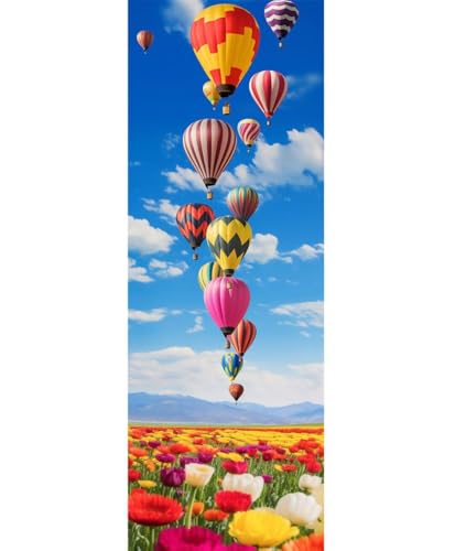 5D Diamond Painting Heißluftballon Blume Diamond Painting Erwachsene/Kinder, DIY Diamond Art Diamant Painting Bilder, Strass Diamant Malerei Basteln für Home Wand Décor, 35.4x94.4 Inch/90x240 cm 5D Diamond Painting Heißluftballon Blume Diamond Painting Erwachsene/Kinder, DIY Diamond Art Diamant Painting Bilder, Strass Diamant Malerei Basteln für Home Wand Décor, 35.4x94.4 Inch/90x240 cm von Znnegxiia