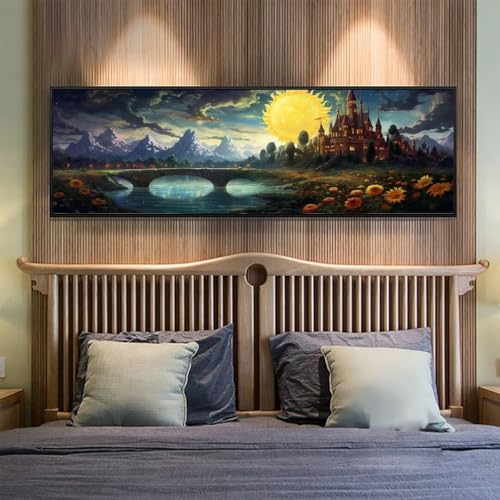5D Diamond Painting Landschaft Schloss Diamond Painting Erwachsene/Kinder, DIY Diamond Art Diamant Painting Bilder, Kristall Strass Diamant Malerei Basteln für Home Wand Décor 15.7x39.3 Inch/40x100 cm 5D Diamond Painting Landschaft Schloss Diamond Painting Erwachsene/Kinder, DIY Diamond Art Diamant Painting Bilder, Kristall Strass Diamant Malerei Basteln für Home Wand Décor 15.7x39.3 Inch/40x100 cm von Znnegxiia