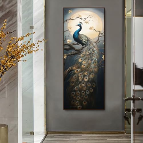 5D Diamond Painting Mond Pfau Diamond Painting Erwachsene/Kinder, DIY Diamond Art Diamant Painting Bilder, Kristall Strass Diamant Malerei Basteln für Home Wand Décor, 35.4x94.4 Inch/90x240 cm 5D Diamond Painting Mond Pfau Diamond Painting Erwachsene/Kinder, DIY Diamond Art Diamant Painting Bilder, Kristall Strass Diamant Malerei Basteln für Home Wand Décor, 35.4x94.4 Inch/90x240 cm von Znnegxiia