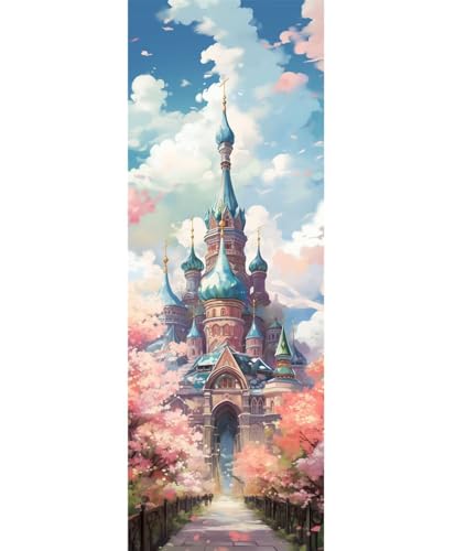 5D Diamond Painting Schloss Blume Diamond Painting Erwachsene/Kinder, DIY Diamond Art Diamant Painting Bilder, Kristall Strass Diamant Malerei Basteln für Home Wand Décor, 23.6x62.9 Inch/60x160 cm 5D Diamond Painting Schloss Blume Diamond Painting Erwachsene/Kinder, DIY Diamond Art Diamant Painting Bilder, Kristall Strass Diamant Malerei Basteln für Home Wand Décor, 23.6x62.9 Inch/60x160 cm von Znnegxiia