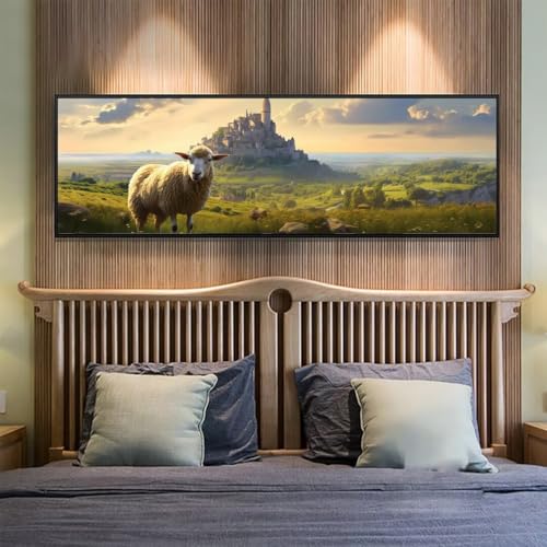 5D Diamond Painting Schloss Schaf Diamond Painting Erwachsene/Kinder, DIY Diamond Art Diamant Painting Bilder, Kristall Strass Diamant Malerei Basteln für Home Wand Décor, 15.7x39.3 Inch/40x100 cm 5D Diamond Painting Schloss Schaf Diamond Painting Erwachsene/Kinder, DIY Diamond Art Diamant Painting Bilder, Kristall Strass Diamant Malerei Basteln für Home Wand Décor, 15.7x39.3 Inch/40x100 cm von Znnegxiia