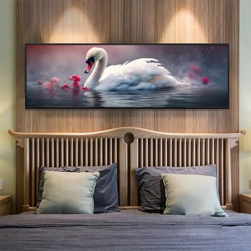 5D Diamond Painting Schwan See Diamond Painting Erwachsene/Kinder, DIY Diamond Art Diamant Painting Bilder, Kristall Strass Diamant Malerei Basteln für Home Wand Décor, 19.6x51.1 Inch/50x130 cm 5D Diamond Painting Schwan See Diamond Painting Erwachsene/Kinder, DIY Diamond Art Diamant Painting Bilder, Kristall Strass Diamant Malerei Basteln für Home Wand Décor, 19.6x51.1 Inch/50x130 cm von Znnegxiia
