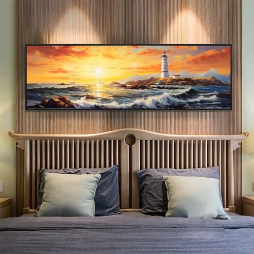 5D Diamond Painting Sonnenuntergang Leuchtturm Diamond Painting Erwachsene/Kinder, DIY Diamond Art Diamant Painting Bilder, Strass Diamant Malerei Basteln für Wand Décor 39.3x106.2 Inch/100x270 cm 5D Diamond Painting Sonnenuntergang Leuchtturm Diamond Painting Erwachsene/Kinder, DIY Diamond Art Diamant Painting Bilder, Strass Diamant Malerei Basteln für Wand Décor 39.3x106.2 Inch/100x270 cm von Znnegxiia