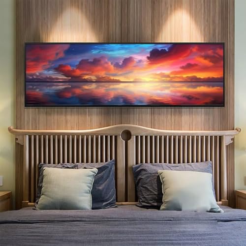 5D Diamond Painting Sonnenuntergang Meer Diamond Painting Erwachsene/Kinder, DIY Diamond Art Diamant Painting Bilder, Strass Diamant Malerei Basteln für Home Wand Décor, 39.3x106.2 Inch/100x270 cm 5D Diamond Painting Sonnenuntergang Meer Diamond Painting Erwachsene/Kinder, DIY Diamond Art Diamant Painting Bilder, Strass Diamant Malerei Basteln für Home Wand Décor, 39.3x106.2 Inch/100x270 cm von Znnegxiia