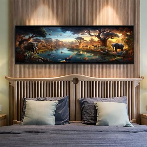 5D Diamond Painting Tier Wald Diamond Painting Erwachsene/Kinder, DIY Diamond Art Diamant Painting Bilder, Kristall Strass Diamant Malerei Basteln für Home Wand Décor, 19.6x51.1 Inch/50x130 cm 5D Diamond Painting Tier Wald Diamond Painting Erwachsene/Kinder, DIY Diamond Art Diamant Painting Bilder, Kristall Strass Diamant Malerei Basteln für Home Wand Décor, 19.6x51.1 Inch/50x130 cm von Znnegxiia