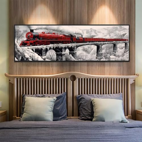 5D Diamond Painting Zug Brücke Diamond Painting Erwachsene/Kinder, DIY Diamond Art Diamant Painting Bilder, Kristall Strass Diamant Malerei Basteln für Home Wand Décor, 11.8x27.5 Inch/30x70 cm 5D Diamond Painting Zug Brücke Diamond Painting Erwachsene/Kinder, DIY Diamond Art Diamant Painting Bilder, Kristall Strass Diamant Malerei Basteln für Home Wand Décor, 11.8x27.5 Inch/30x70 cm von Znnegxiia