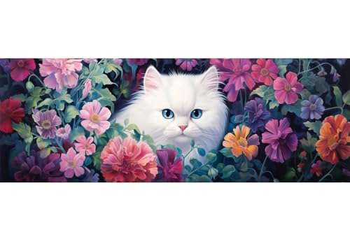 Diamond Painting Blume Diamant Painting Bilder Erwachsene/Kinder, 31.4x82.6 Inch/80x210 cm Groß xxl 5D Diamond Painting Katze für Wand Deko, DIY Kreuzstich Stickerei Diamant Kunst Set für Home Décor Diamond Painting Blume Diamant Painting Bilder Erwachsene/Kinder, 31.4x82.6 Inch/80x210 cm Groß xxl 5D Diamond Painting Katze für Wand Deko, DIY Kreuzstich Stickerei Diamant Kunst Set für Home Décor von Znnegxiia