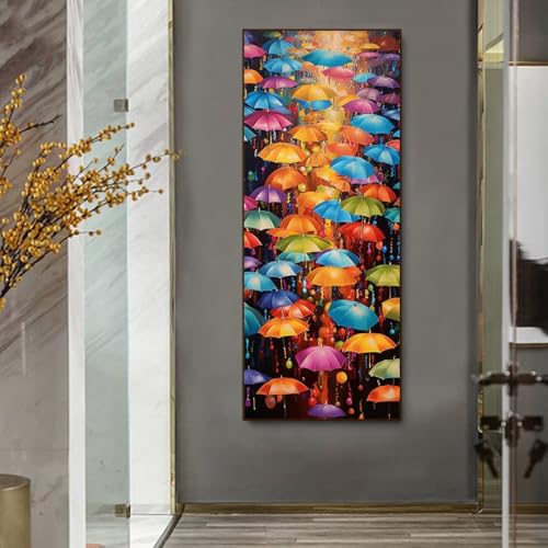 Diamond Painting Bunt Diamant Painting Bilder Erwachsene/Kinder, 31.4x82.6 Inch/80x210 cm Groß xxl 5D Diamond Painting Regenschirm für Wand Deko, DIY Stickerei Diamant Kunst Set für Home Décor Diamond Painting Bunt Diamant Painting Bilder Erwachsene/Kinder, 31.4x82.6 Inch/80x210 cm Groß xxl 5D Diamond Painting Regenschirm für Wand Deko, DIY Stickerei Diamant Kunst Set für Home Décor von Znnegxiia