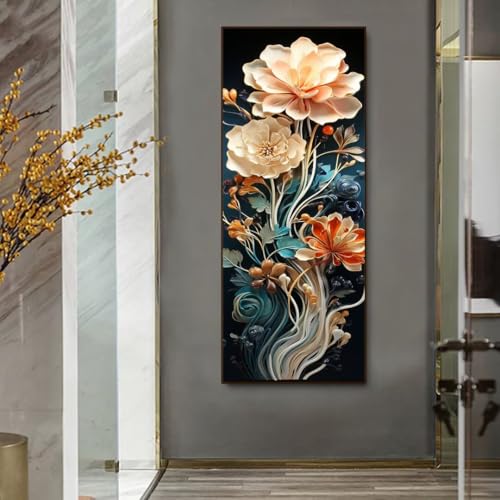 Diamond Painting Fantasie Diamant Painting Bilder Erwachsene/Kinder, 11.8x27.5 Inch/30x70 cm Groß xxl 5D Diamond Painting Blume für Wand Deko, DIY Kreuzstich Stickerei Diamant Kunst Set für Home Décor Diamond Painting Fantasie Diamant Painting Bilder Erwachsene/Kinder, 11.8x27.5 Inch/30x70 cm Groß xxl 5D Diamond Painting Blume für Wand Deko, DIY Kreuzstich Stickerei Diamant Kunst Set für Home Décor von Znnegxiia