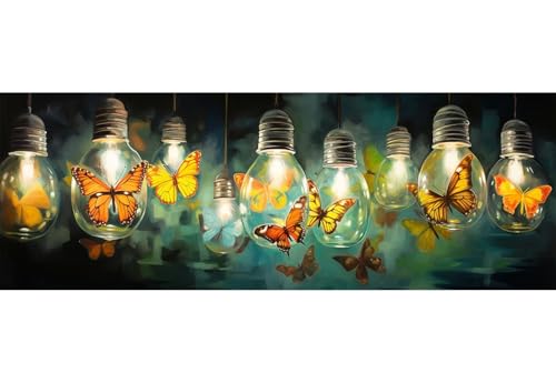 Diamond Painting Fantasie Diamant Painting Bilder Erwachsene/Kinder, 15.7x39.3 Inch/40x100 cm Groß xxl 5D Diamond Painting Schmetterling für Wand Deko, DIY Stickerei Diamant Kunst Set für Home Décor Diamond Painting Fantasie Diamant Painting Bilder Erwachsene/Kinder, 15.7x39.3 Inch/40x100 cm Groß xxl 5D Diamond Painting Schmetterling für Wand Deko, DIY Stickerei Diamant Kunst Set für Home Décor von Znnegxiia