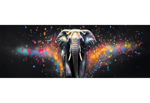 Diamond Painting Farbe Diamant Painting Bilder Erwachsene/Kinder, 31.4x82.6 Inch/80x210 cm Groß xxl 5D Diamond Painting Elefant für Wand Deko, DIY Kreuzstich Stickerei Diamant Kunst Set für Home Décor Diamond Painting Farbe Diamant Painting Bilder Erwachsene/Kinder, 31.4x82.6 Inch/80x210 cm Groß xxl 5D Diamond Painting Elefant für Wand Deko, DIY Kreuzstich Stickerei Diamant Kunst Set für Home Décor von Znnegxiia